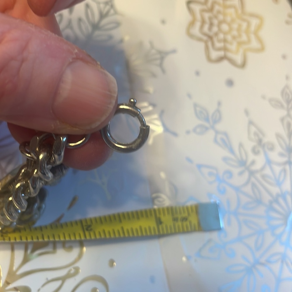 Zodiac Aries RAM 7” bracelet silver vintage non magnetic 🧲 53grams $ 756.value - Picture 7 of 11